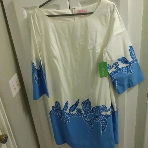❤️NWT NEW WITH TAGS LILLY PULITZER Dress Sea Shells and Anchors SZ 12 - Picture 1 of 7